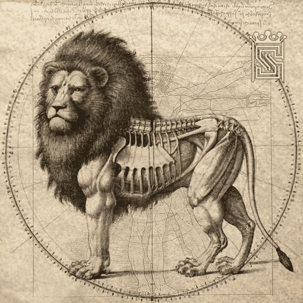 Vitruvian Lion