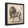Vitruvian Lion Print