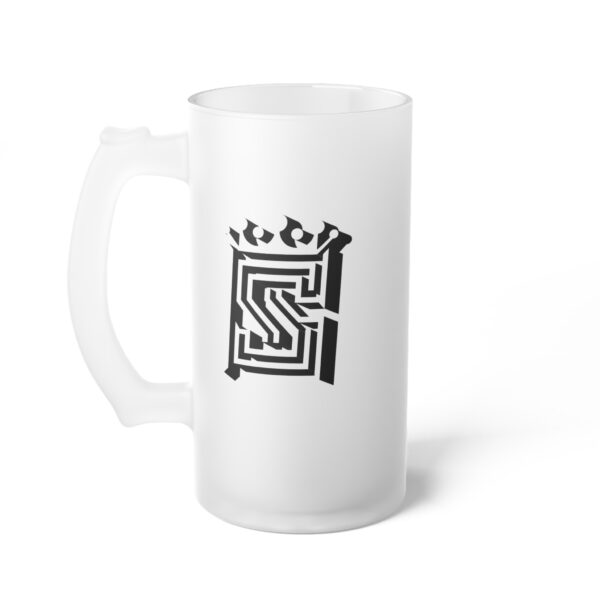 Frosted Glass Beer Mug - Image 2