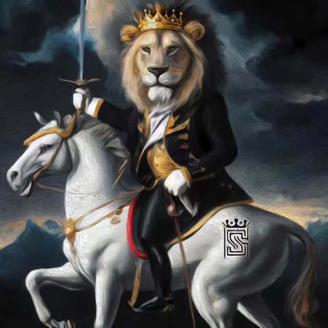 Ran The Conqueror through  #Ai #Video a while ago.... #NFTs @ #ClassySavage #Art .com 🐎👑🦁🗡