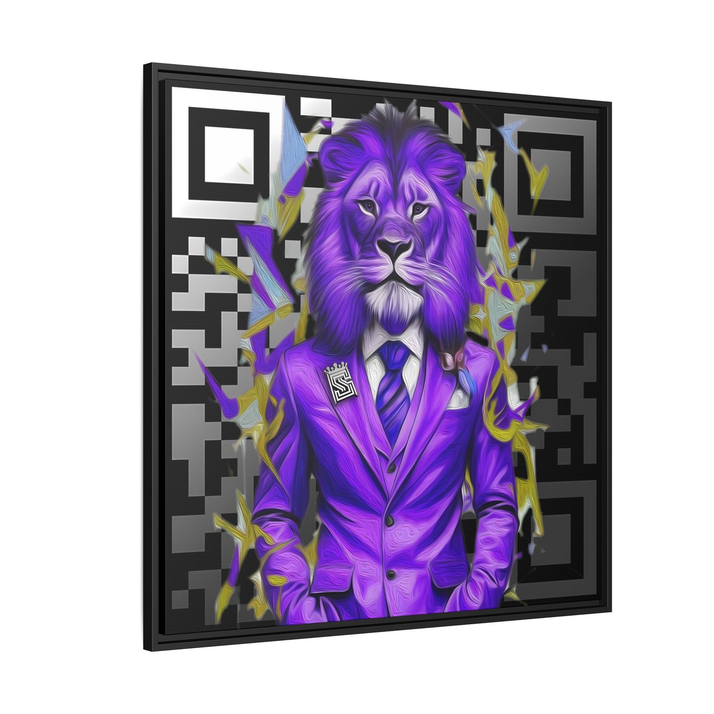 Remastered #Crypto #Lion 21 #ETH variant #Legenday #NFT #ArtPrint @ #Classy #Savage #Art #DotCom 💚🦁🖨🖼🛒🪙